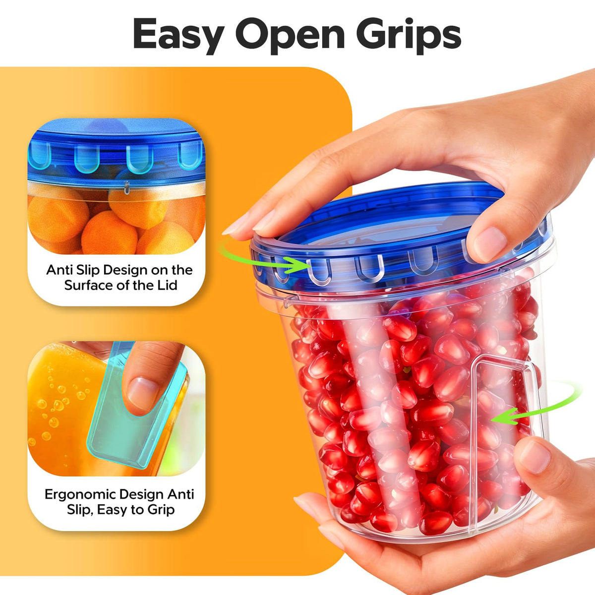 HOMETALL stackable freezer container saves space in kitchen and freezer