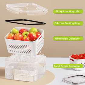 HOMETALL stackable fridge organizers maximize space