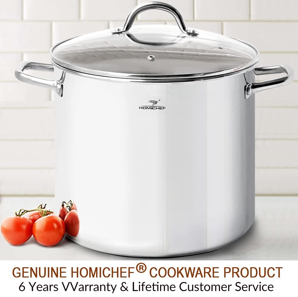 HOMICHEF nickel-free stainless steel for safer, efficient cooking.