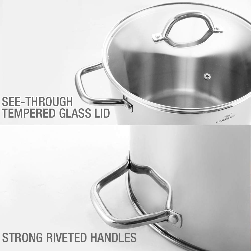 HOMICHEF oven-safe up to 400F for versatile meals