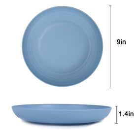 Homienly Deep Dinner Plates Fresh Light color on a table for cheerful, easy dining.