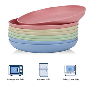 Homienly Deep Dinner Plates nine-inch size shown for portion-friendly servings and stacking.