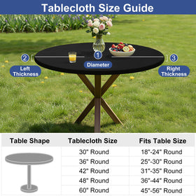 Homing picnic dining tablecover set up for an outdoor meal.