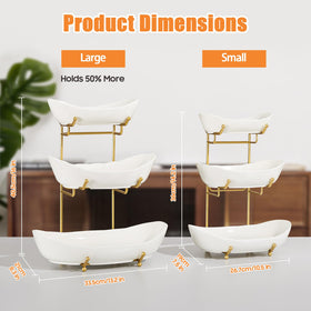 HOMKULA non-slip bottom fruit stand protects countertops during use