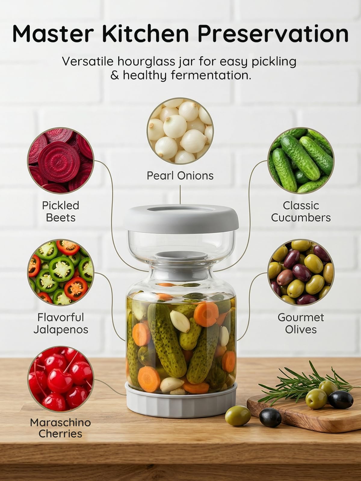 Homnoble leakproof base with nonskid feet stabilizes the jar on counters
