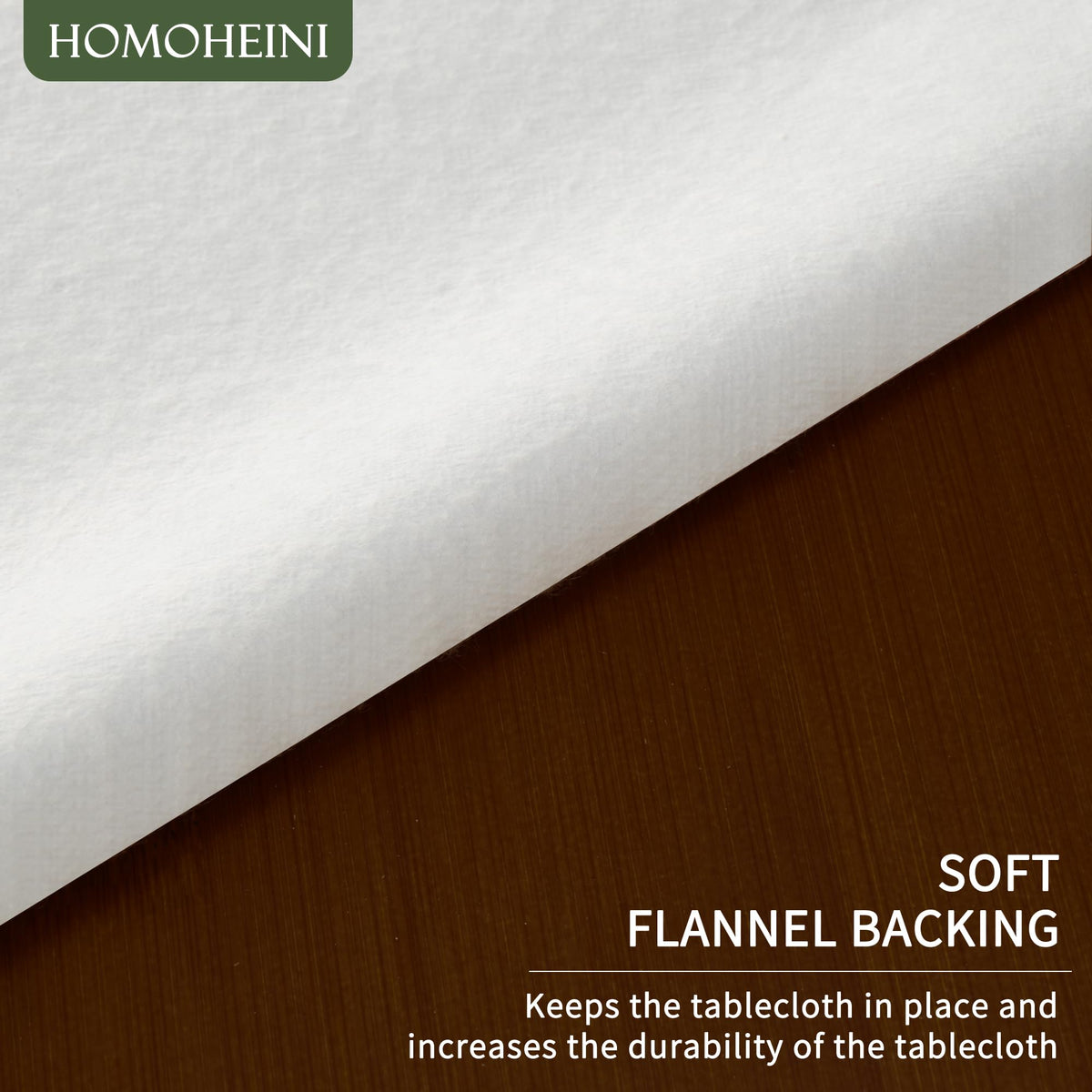 HOMOHEINI durable heavy-duty table cover on a table
