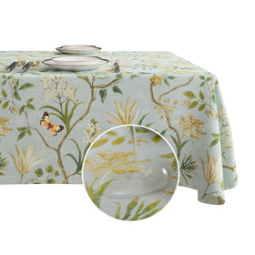 HOMOHEINI rectangle table cloth with leaves pattern protecting surfaces during meals