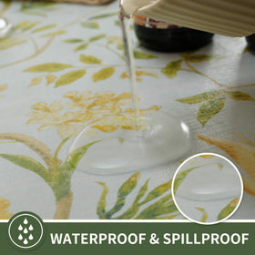 HOMOHEINI waterproof table cloth used for indoor and outdoor dining