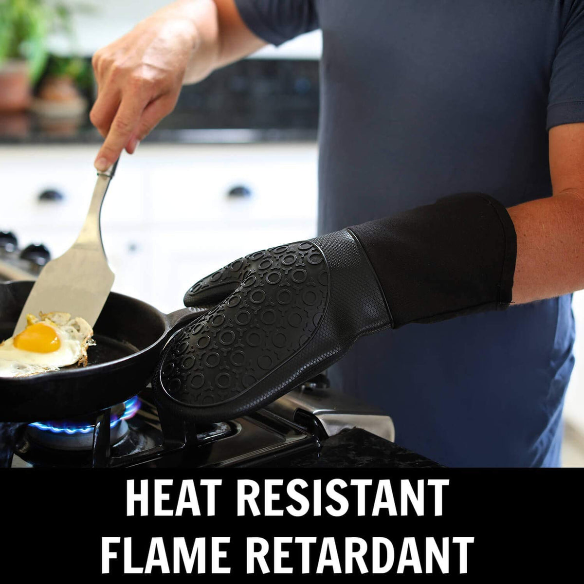 HOMWE BPA-free silicone material is easy to clean after cooking.