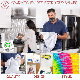 HONEST WEAVE towels are machine washable and built to last many cycles.
