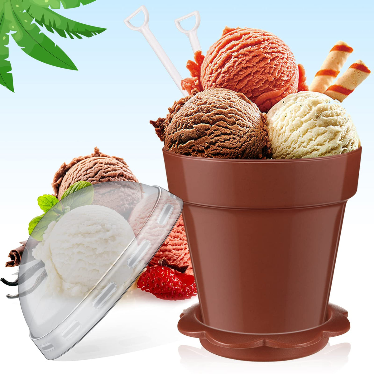 Honeydak versatile cups for pudding, ice cream, yogurt, and more.