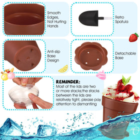 Honeydak transparent lids let you see contents at a glance.