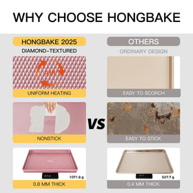 HONGBAKE cookie sheet 17.5x12 for large batches and roasts