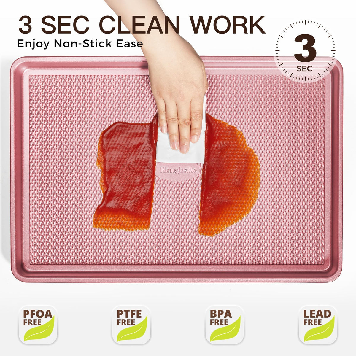 HONGBAKE heavy-duty tray for everyday oven use