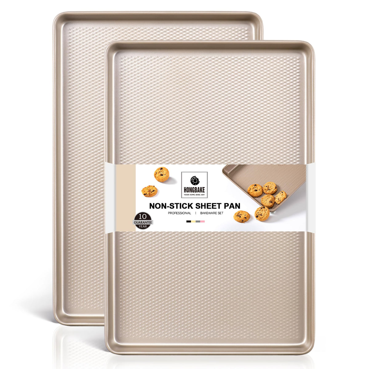 HONGBAKE jelly roll pan with diamond texture base for even baking
