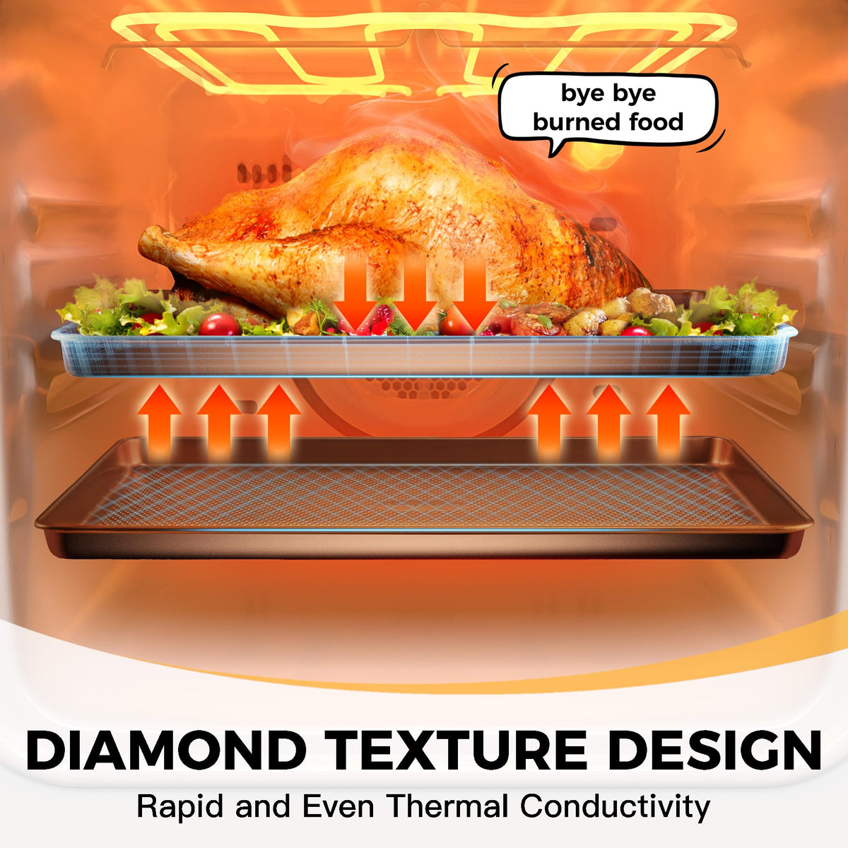 HONGBAKE versatile sheet for cookies pastries lasagna and more