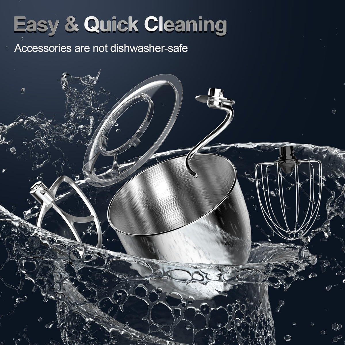 Honinst beater attachment delivers smooth cake batters and cookie dough.