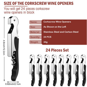 Honoson corkscrew in black finish demonstrates double-hinge leverage