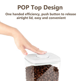 Hontent push-button seal allows one-handed operation for fast sealing.