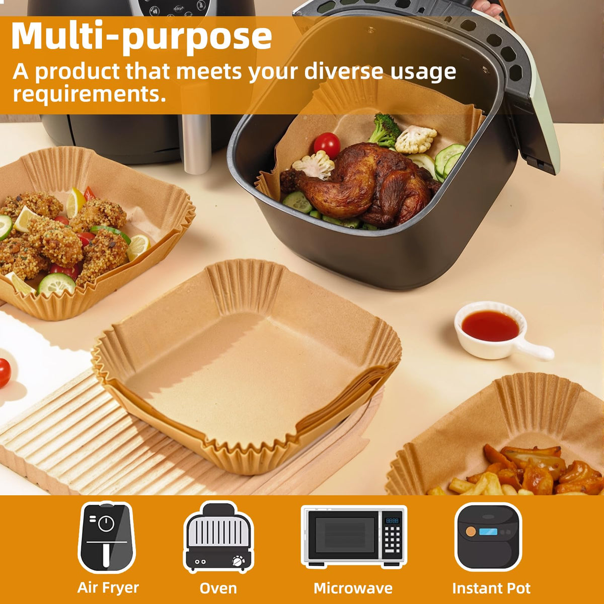 HONYAO disposable liners simplify cleanup while keeping food presentation intact