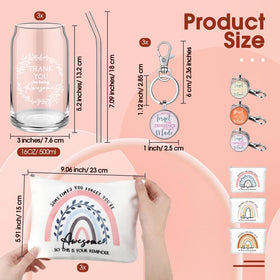 Hoolerry curved glass straw pairs with the cup for easy sipping