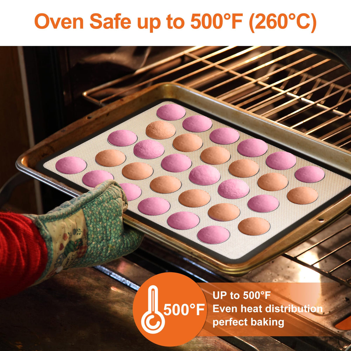 HOOMIL 42-cavity template guides uniform macarons