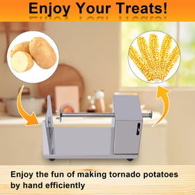 Hoqqf Twisted Potato Slicer easy-clean design rinses quickly under running water.