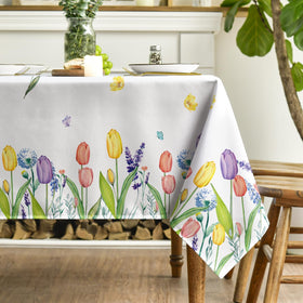 Horaldaily colorful tablecloth brings lively decor to dining spaces