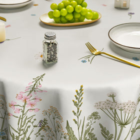 Horaldaily colorful wild-flowers tablecloth enhances home decor.