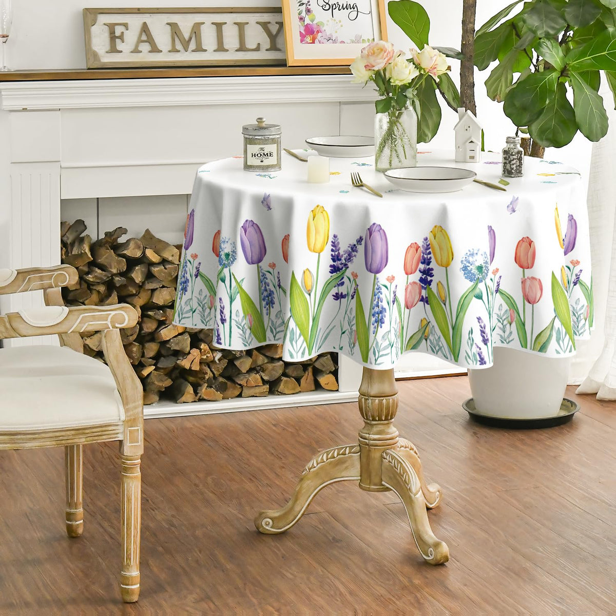 Horaldaily durable polyester tablecloth for daily use.
