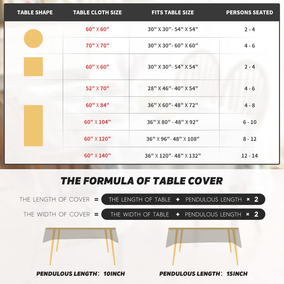 Horaldaily durable spun-polyester tablecloth protects and adapts to daily use