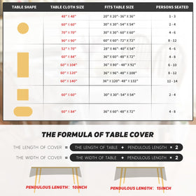 Horaldaily machine-washable tablecloth for easy care