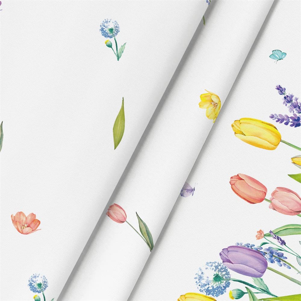 Horaldaily easy-care polyester fabric resists shrinking and fading after washes.