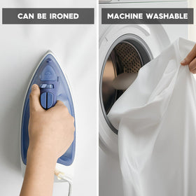 Horaldaily machine-wash friendly care keeps tablecloth looking new after parties.