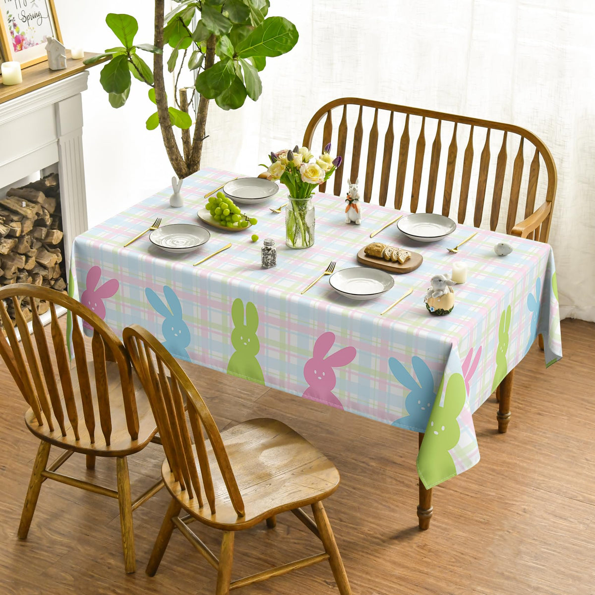 Horaldaily spring table decor in bright colors for family gatherings