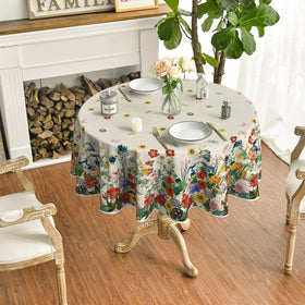 Horaldaily tablecloth is washable and durable for everyday meals and celebrations.