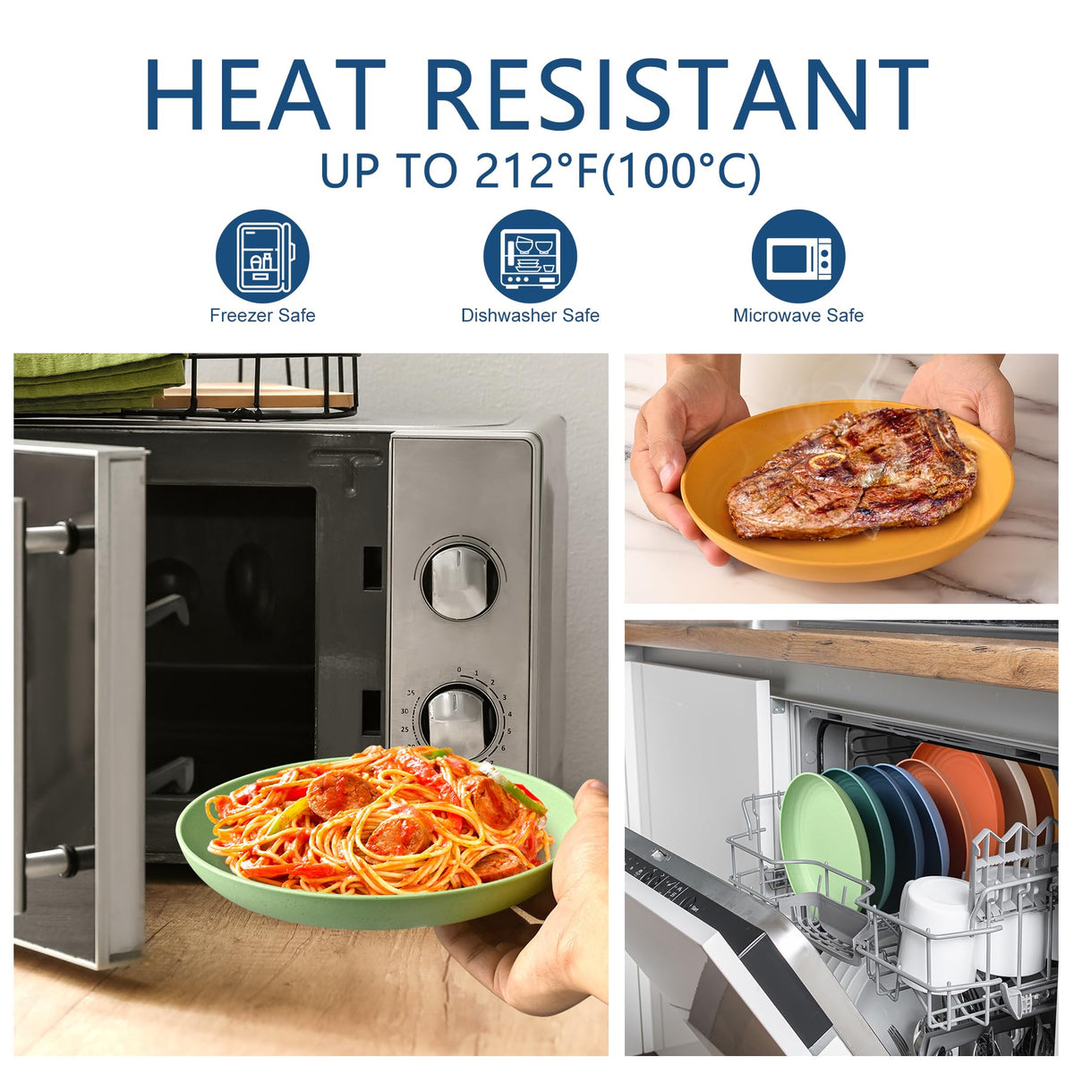 HOTEC microwave-safe plates allow quick reheating with safety
