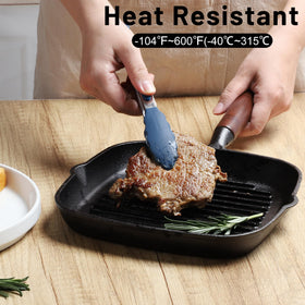 HOTEC mini silicone tongs dishwasher-safe for easy cleanup after meals