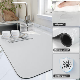 HotLive heat-resistant backing protects countertops during hot dish contact