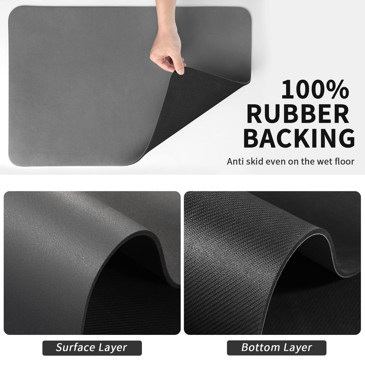 HotLive waterproof back shields surfaces from spills while drying.