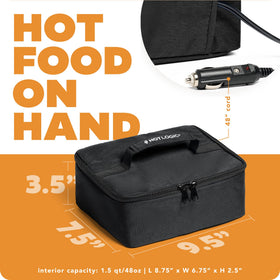 Dishwasher safe glass container included with HOTLOGIC Mini