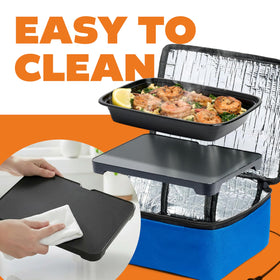 HOTLOGIC Mini glass container bundle keeps meals ready and portable