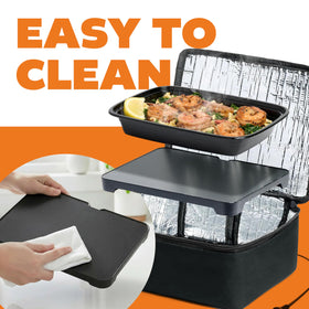 HOTLOGIC Mini demonstrates compatibility with multiple containers for versatile meals