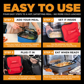 HOTLOGIC Mini open lid reveals easy loading and even heating surface