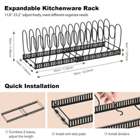 Housolution two-in-one DIY design offers expandable or dual lid rack configurations