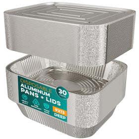 Houzzkingz aluminum pans with lids 9x13 for easy transport and serving at events.
