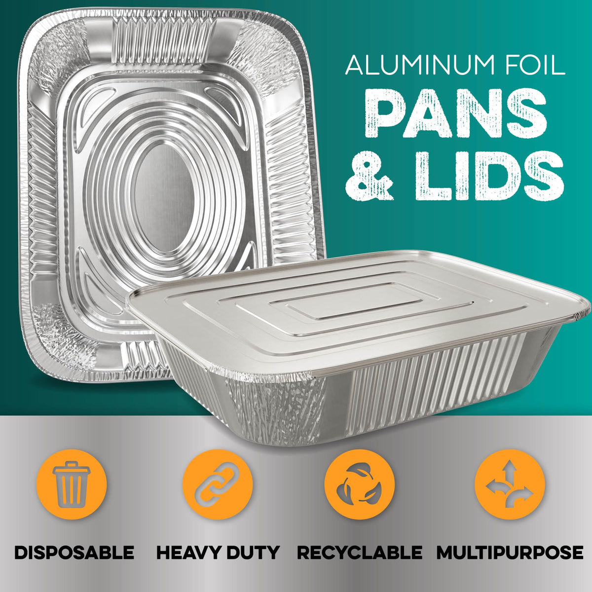 Houzzkingz fire-resistant pans ideal for roasting, heating, and safe transport.