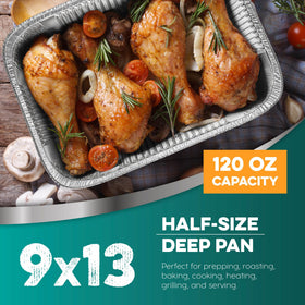HOUZZKINGZ fire-resistant pans provide safer high-heat roasting and grilling.