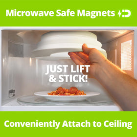 Hover Cover steam vents promote even cooking and prevent soggy meals.