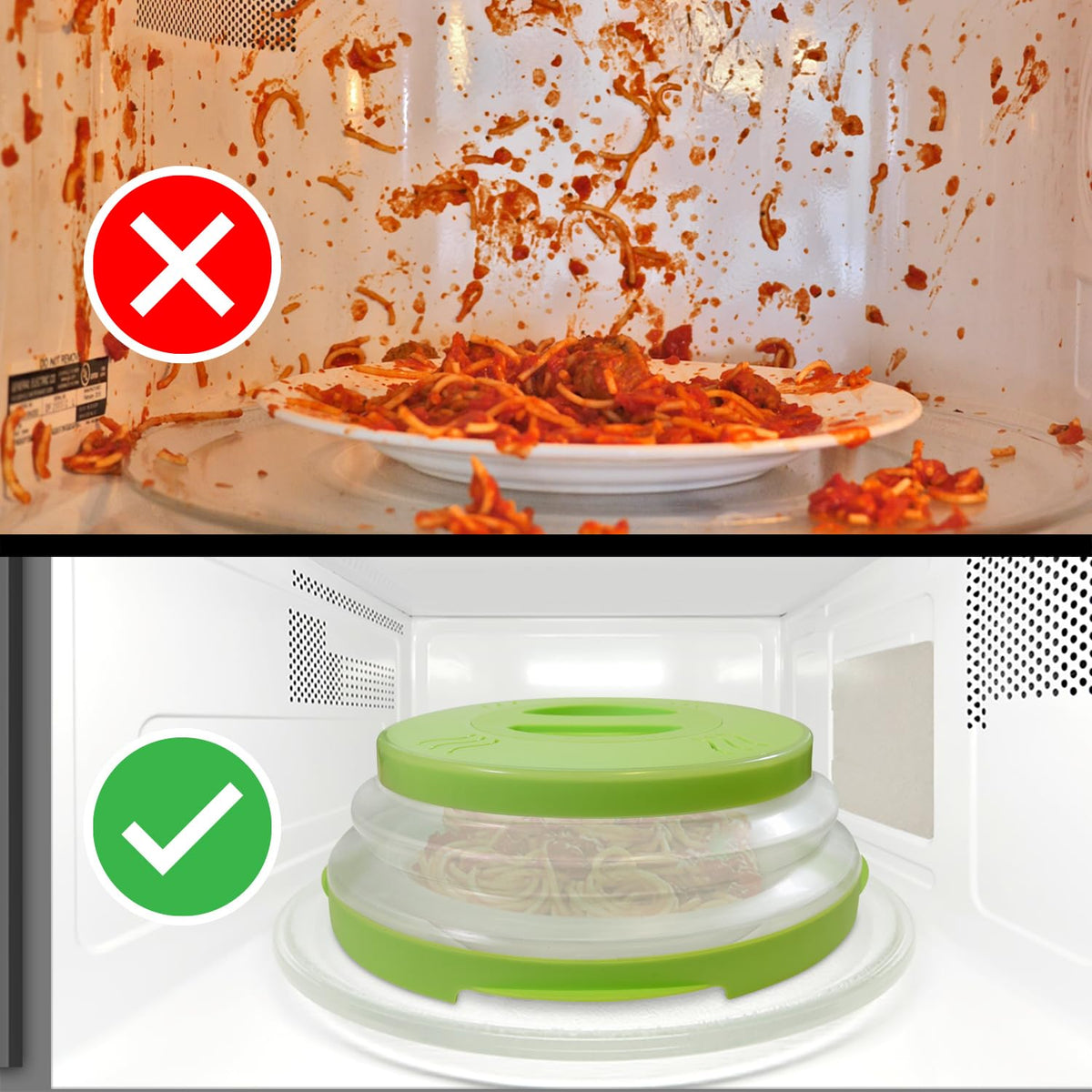 Hover Cover works with many microwaves for versatile kitchen use.